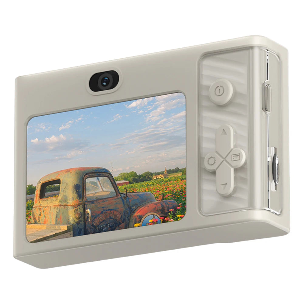 2.4 Inch Kids Digital Camera 1080P 48MP Retro Students Camera 8 X Zoom Compact Camera Camcorder for Beginner Photography