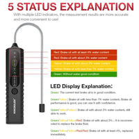 12V Auto Brake Fluid Tester Digital Car Brake Oil Tool BF200 DOT3 DOT4 DOT5.1 LED Indicator check Display Auto Oil Tool PK BF100