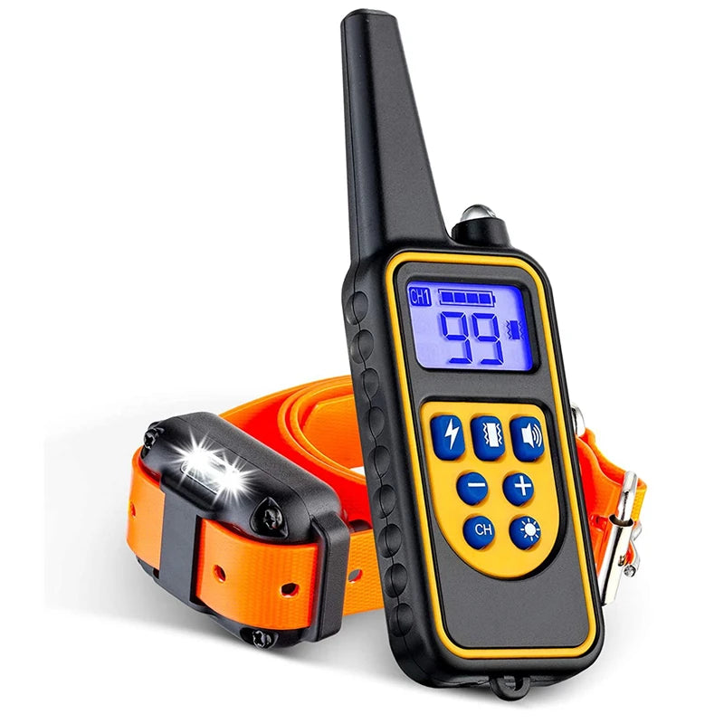 VIP Electric Dog Training Collar Waterproof Dog Bark Collar Pet With Remote Control Rechargeable Anti Barking Device Equipment