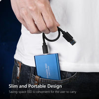 External Hard Drive SSD 4TB - USB 3.0 Solid Disk Fast Transfer Shockproof Large Backup Plug & Play Compatible with Mac/PC/Phones