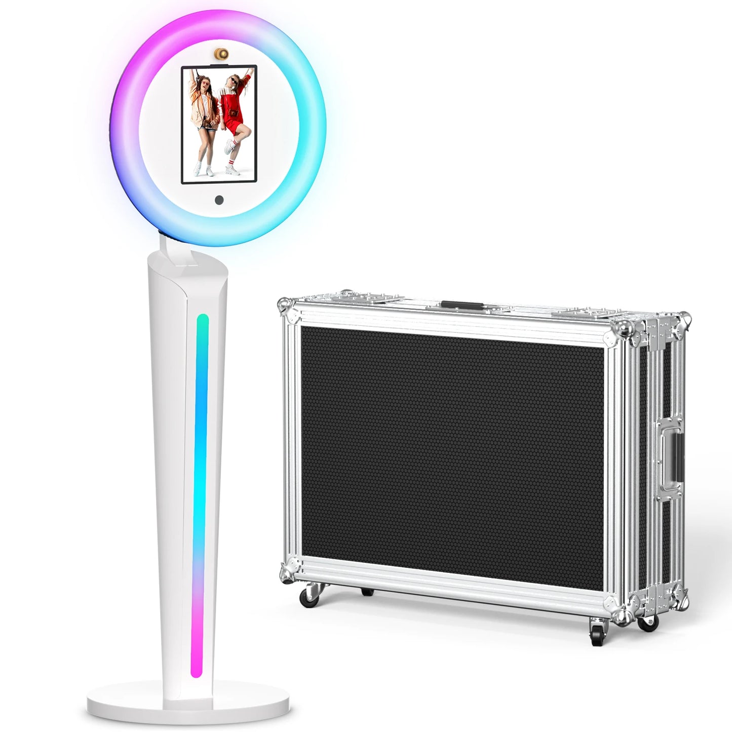 Selfie Stand Photo Booth Machine ipad Photobooth compatible for 10.2-12.9inch ipad  Photo Booth Stand Machine for Party Wedding