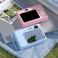 2.4 Inch Kids Digital Camera 1080P 48MP Retro Students Camera 8 X Zoom Compact Camera Camcorder for Beginner Photography