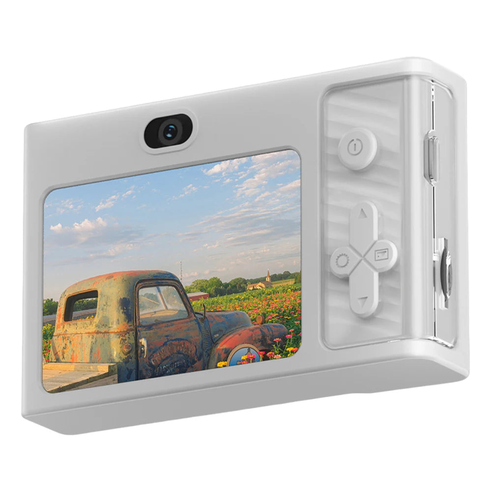 2.4 Inch Kids Digital Camera 1080P 48MP Retro Students Camera 8 X Zoom Compact Camera Camcorder for Beginner Photography