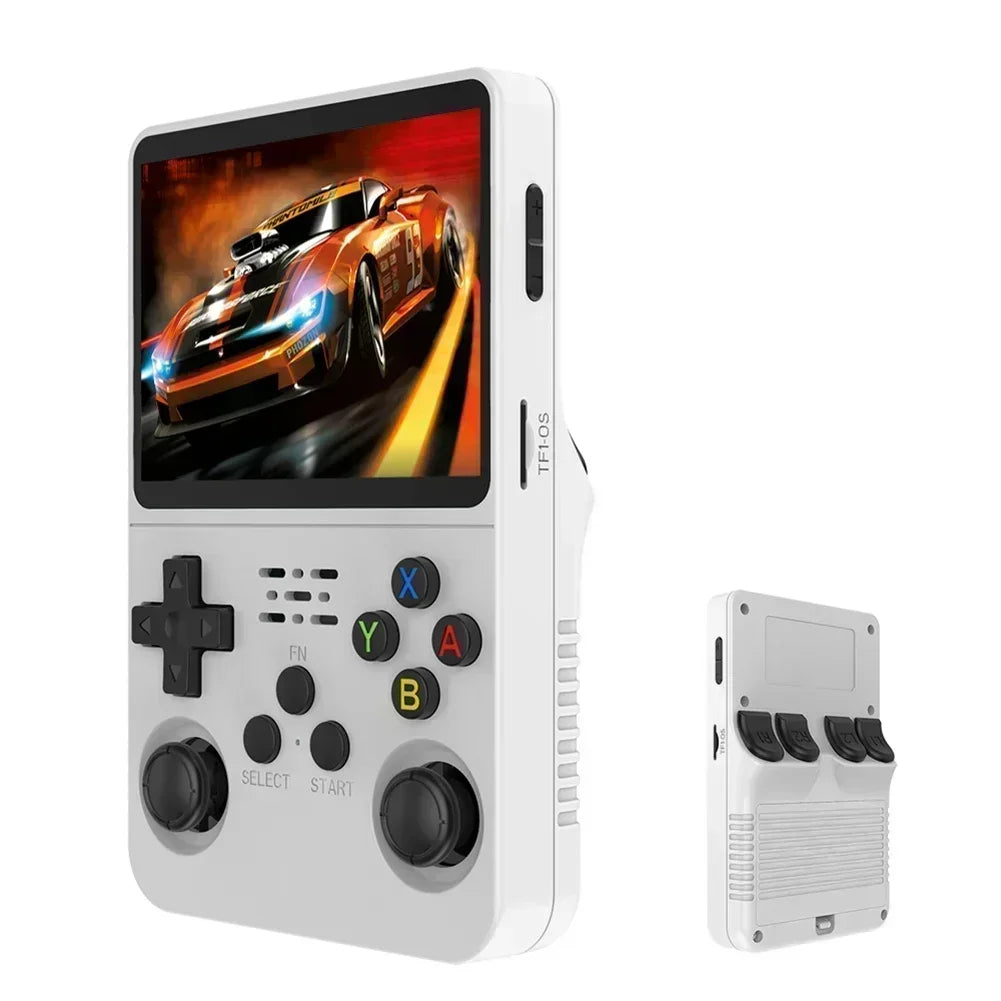 Open Source R36S Retro Handheld Video Game Console Linux System 3.5 Inch IPS Screen Portable Pocket Video Player R36S 64GB Games