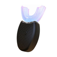 Electric U-Shaped Toothbrush for Adults - Soft-Bristles Teeth Whitening Kit, Oral Care with Auto-Timing & 360° Gum Protection