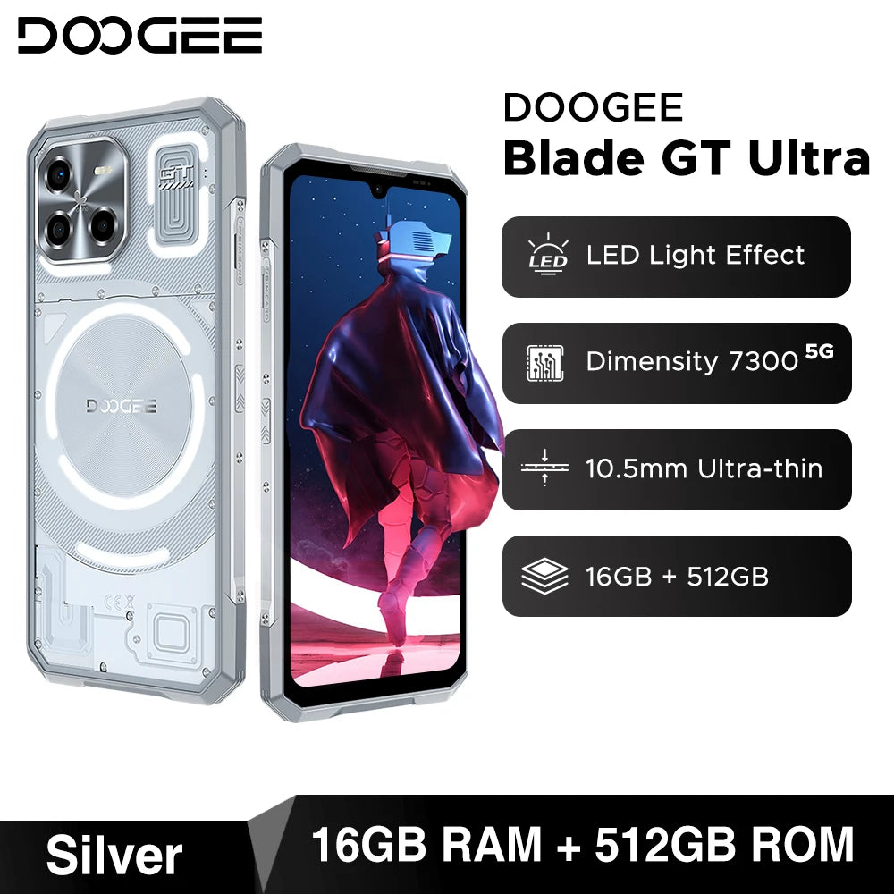 Global Version DOOGEE Blade GT Ultra 5G Rugged Phone 16GB RAM 512GB ROM
