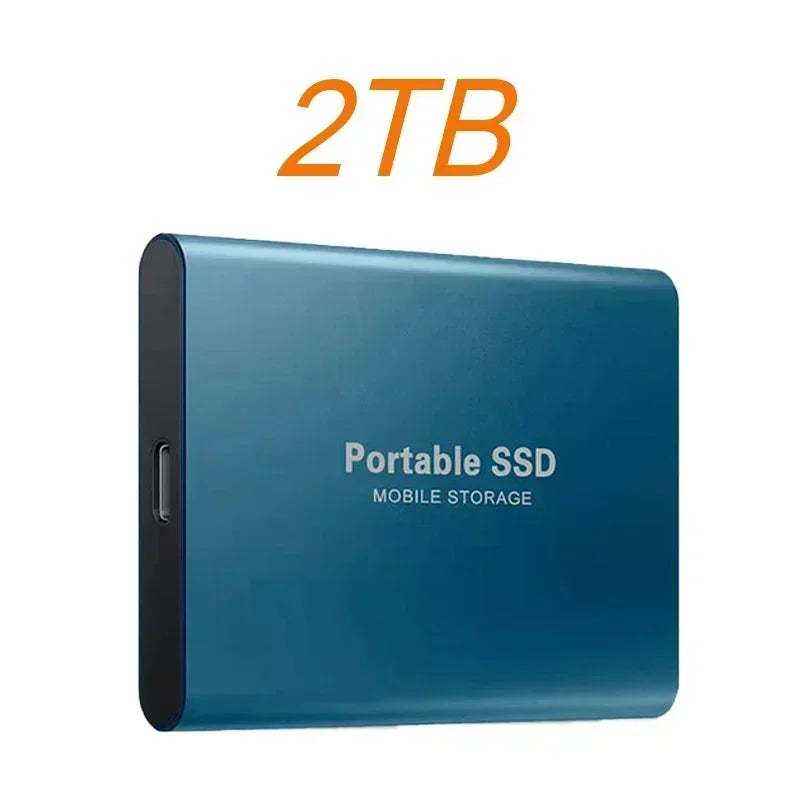 External Hard Drive SSD 4TB - USB 3.0 Solid Disk Fast Transfer Shockproof Large Backup Plug & Play Compatible with Mac/PC/Phones