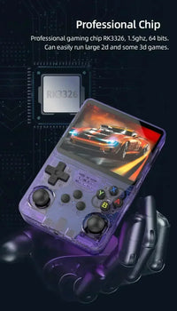 Open Source R36S Retro Handheld Video Game Console Linux System 3.5 Inch IPS Screen Portable Pocket Video Player R36S 64GB Games