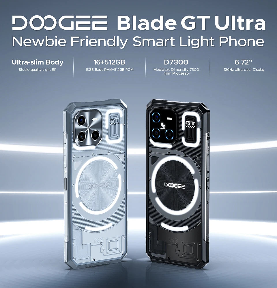 Global Version DOOGEE Blade GT Ultra 5G Rugged Phone 16GB RAM 512GB ROM