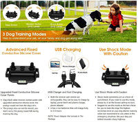 VIP Electric Dog Training Collar Waterproof Dog Bark Collar Pet With Remote Control Rechargeable Anti Barking Device Equipment