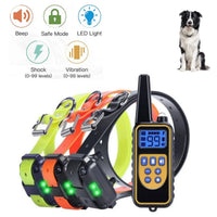 VIP Electric Dog Training Collar Waterproof Dog Bark Collar Pet With Remote Control Rechargeable Anti Barking Device Equipment