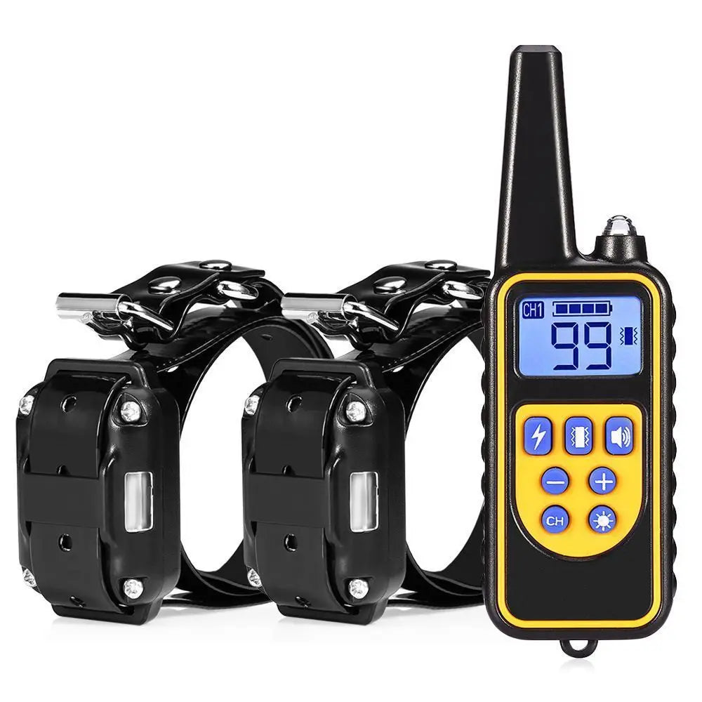 VIP Electric Dog Training Collar Waterproof Dog Bark Collar Pet With Remote Control Rechargeable Anti Barking Device Equipment