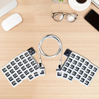 Split Keyboard Wired Ergonomics Keyboard Hot Swap Split-layout Keyboard Support QMK/VIAL Customized PC Gamer Accessories