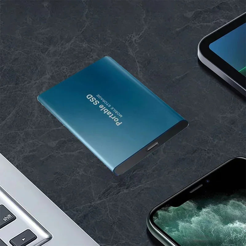 External Hard Drive 1TB Portable SSD 2TB External Solid State Drive USB 3.1/Type-C Hard Disk High-Speed Storage for PC/Mac/Phone