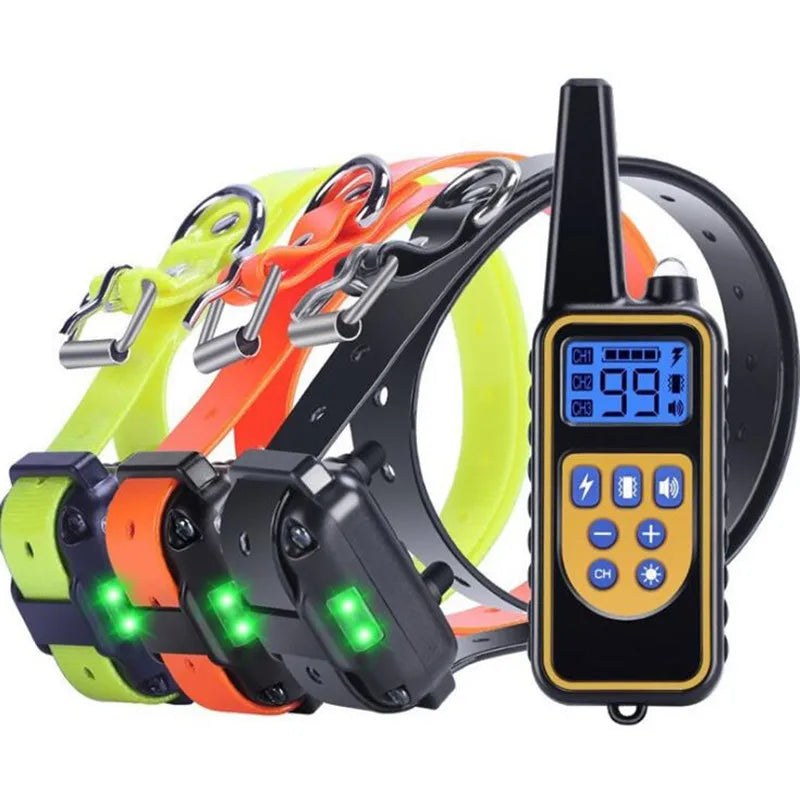 VIP Electric Dog Training Collar Waterproof Dog Bark Collar Pet With Remote Control Rechargeable Anti Barking Device Equipment