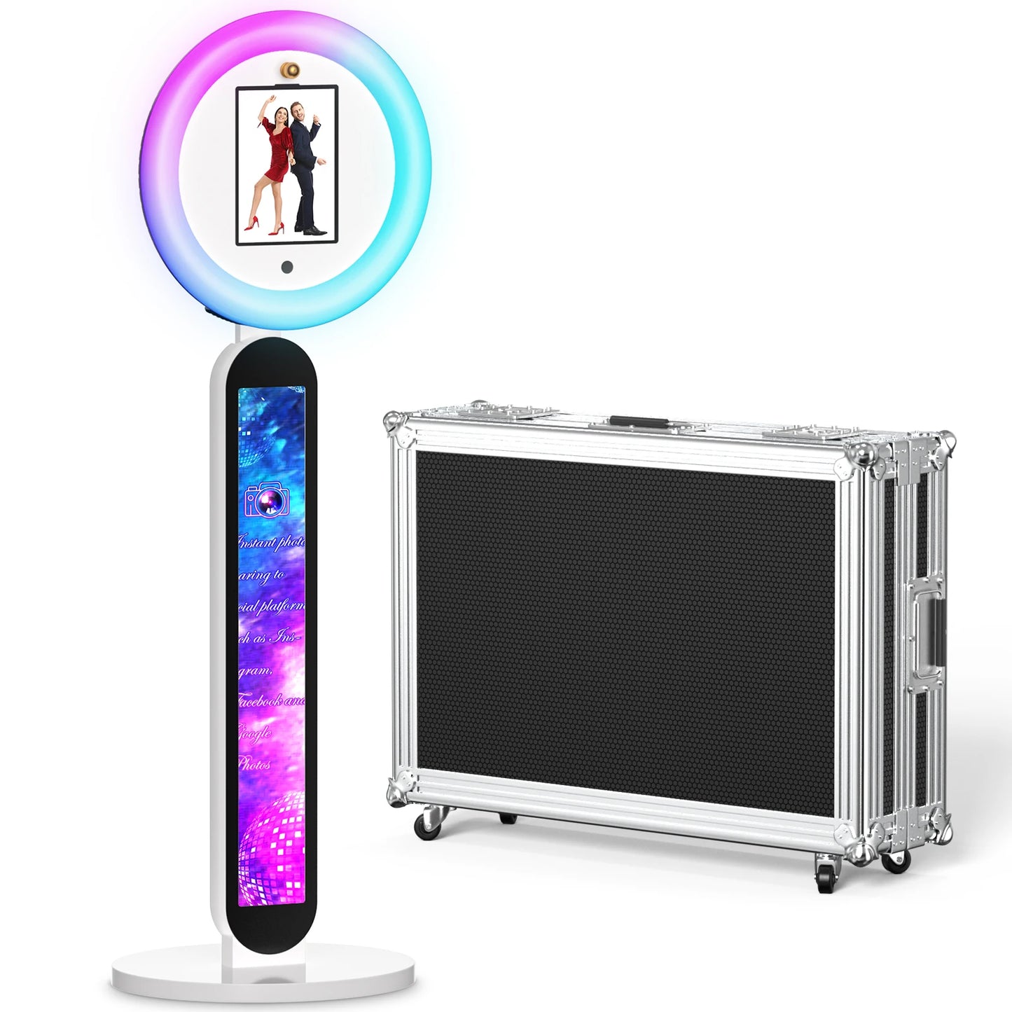 Selfie Stand Photo Booth Machine ipad Photobooth compatible for 10.2-12.9inch ipad  Photo Booth Stand Machine for Party Wedding
