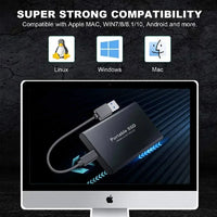 External Hard Drive SSD 4TB - USB 3.0 Solid Disk Fast Transfer Shockproof Large Backup Plug & Play Compatible with Mac/PC/Phones