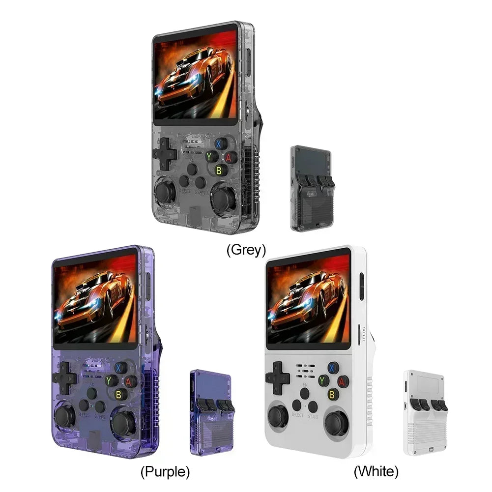Open Source R36S Retro Handheld Video Game Console Linux System 3.5 Inch IPS Screen Portable Pocket Video Player R36S 64GB Games