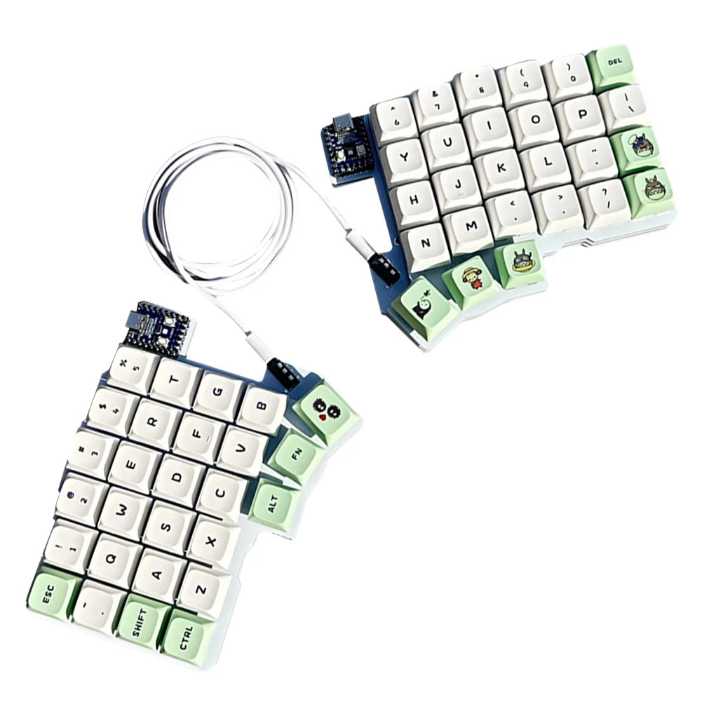 Split Keyboard Wired Ergonomics Keyboard Hot Swap Split-layout Keyboard Support QMK/VIAL Customized PC Gamer Accessories