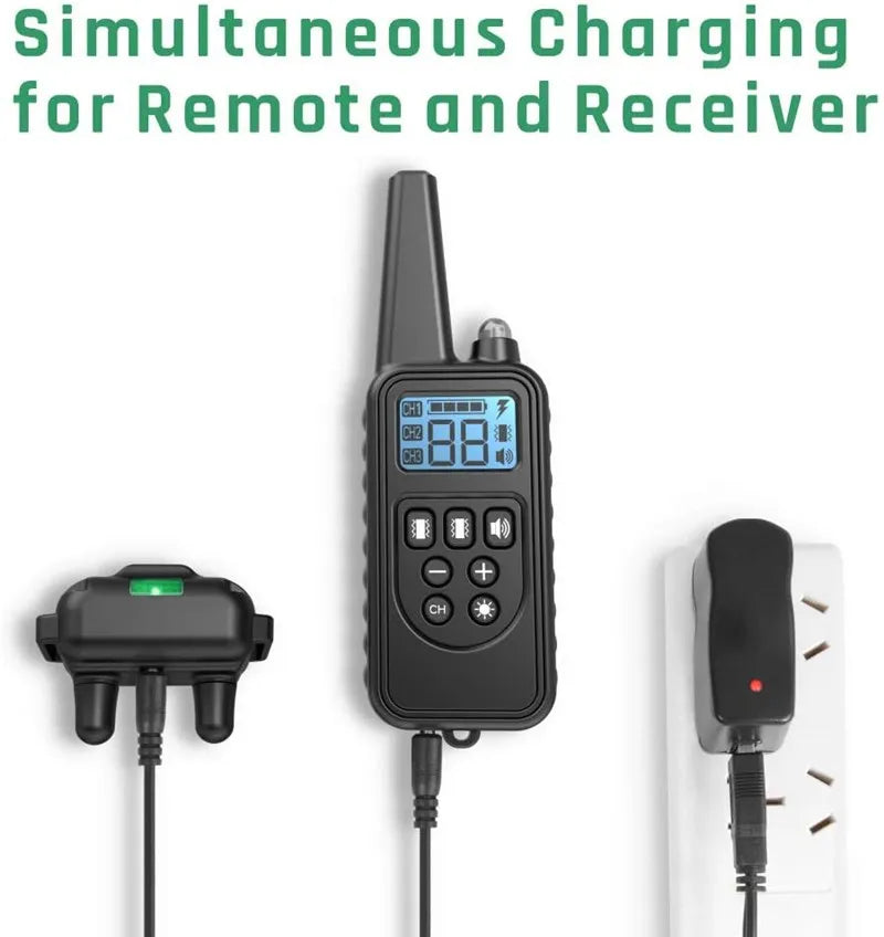 VIP Electric Dog Training Collar Waterproof Dog Bark Collar Pet With Remote Control Rechargeable Anti Barking Device Equipment