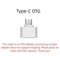 External Hard Drive 1TB Portable SSD 2TB External Solid State Drive USB 3.1/Type-C Hard Disk High-Speed Storage for PC/Mac/Phone