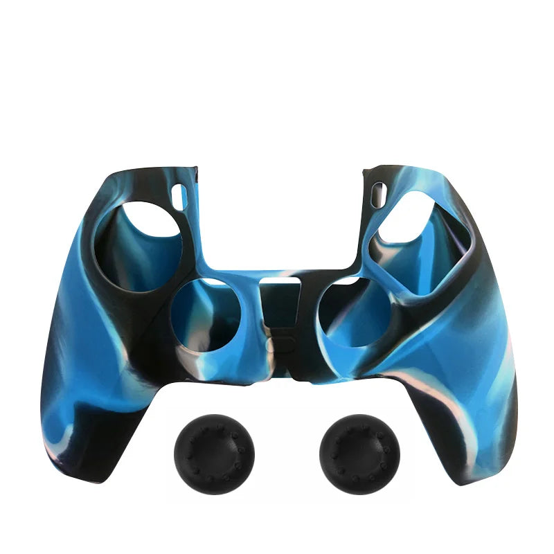DATA FROG Camo Protective Skin Cover For SONY Playstation 5 Silicone Case Grip for PS5 Controller Accessories