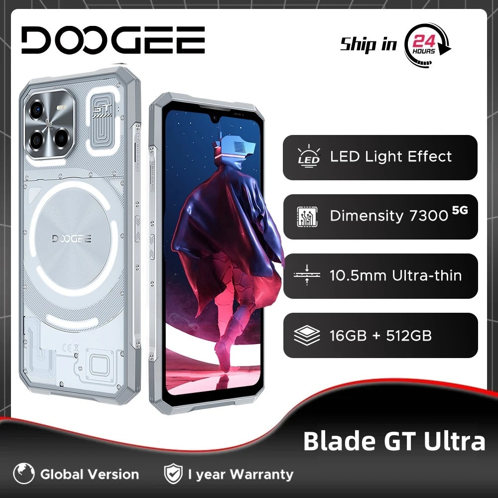 Global Version DOOGEE Blade GT Ultra 5G Rugged Phone 16GB RAM 512GB ROM