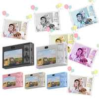 2.4 Inch Kids Digital Camera 1080P 48MP Retro Students Camera 8 X Zoom Compact Camera Camcorder for Beginner Photography