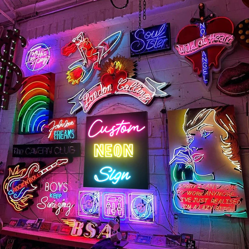 Neon sign custom Can Personalized RGB Neon Sign For Wedding Wall Decorations Birthday Bar Party Name Neon Signs Business Logo